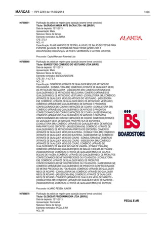 RPI - Marcas 2249 "Vervs Consultoria" 