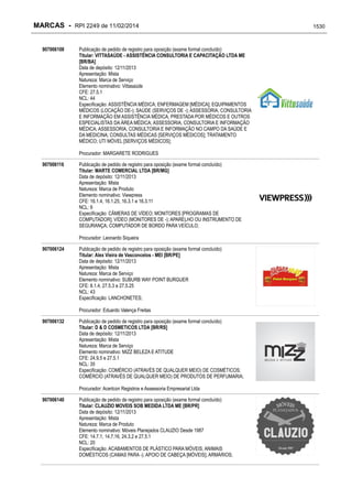 RPI - Marcas 2249 "Vervs Consultoria" 