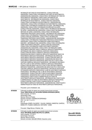 RPI - Marcas 2249 "Vervs Consultoria" 