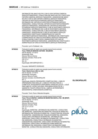 RPI - Marcas 2249 "Vervs Consultoria" 