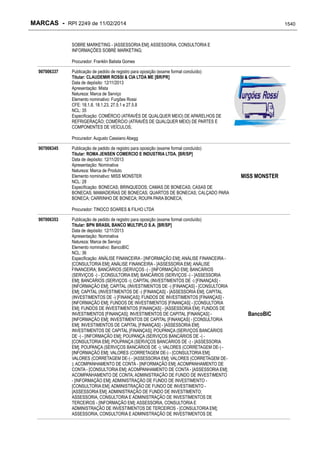 RPI - Marcas 2249 "Vervs Consultoria" 