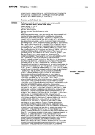 RPI - Marcas 2249 "Vervs Consultoria" 