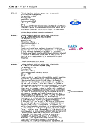 RPI - Marcas 2249 "Vervs Consultoria" 