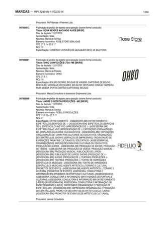 RPI - Marcas 2249 "Vervs Consultoria" 