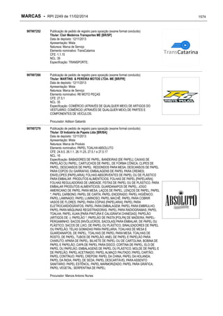 RPI - Marcas 2249 "Vervs Consultoria" 