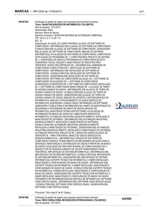 RPI - Marcas 2249 "Vervs Consultoria" 