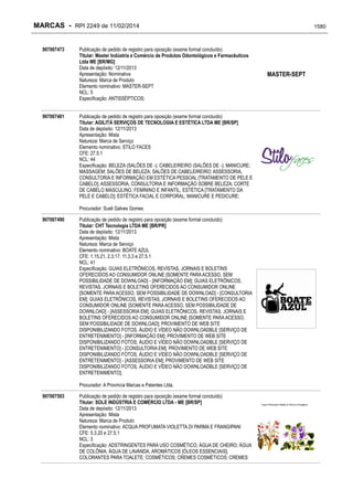 RPI - Marcas 2249 "Vervs Consultoria" 