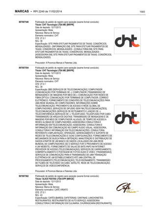 RPI - Marcas 2249 "Vervs Consultoria" 