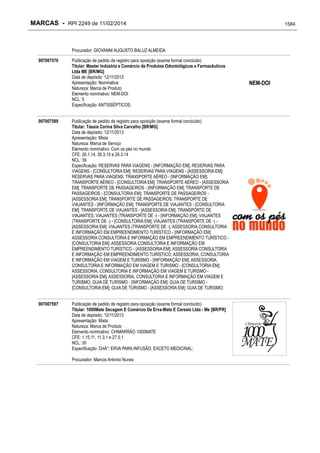 RPI - Marcas 2249 "Vervs Consultoria" 