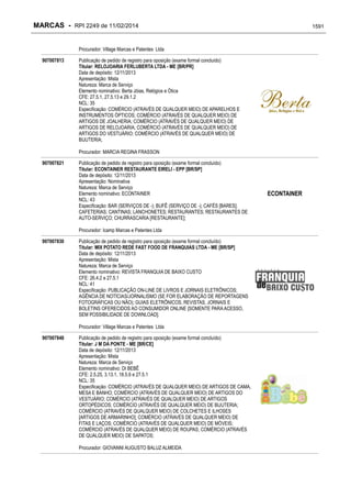 RPI - Marcas 2249 "Vervs Consultoria" 