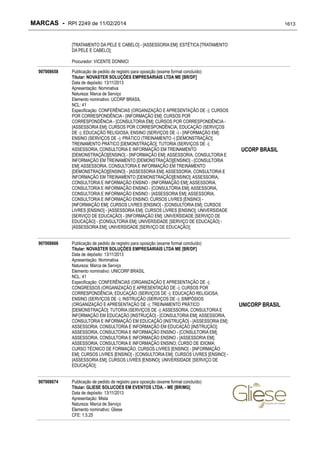 RPI - Marcas 2249 "Vervs Consultoria" 