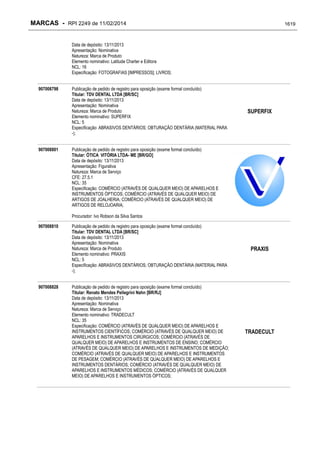 RPI - Marcas 2249 "Vervs Consultoria" 