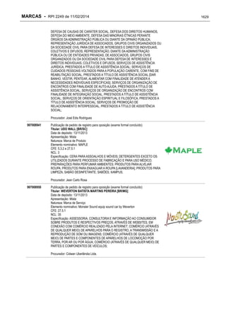 RPI - Marcas 2249 "Vervs Consultoria" 