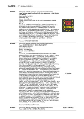 RPI - Marcas 2249 "Vervs Consultoria" 