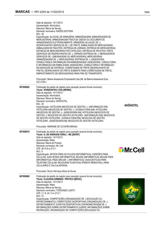 RPI - Marcas 2249 "Vervs Consultoria" 