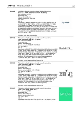 RPI - Marcas 2249 "Vervs Consultoria" 