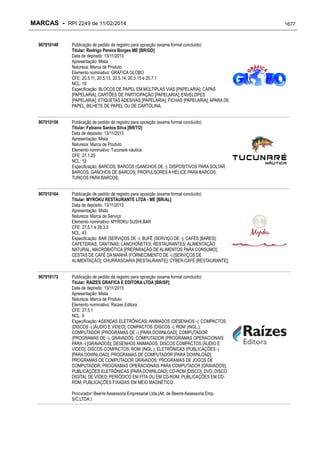 RPI - Marcas 2249 "Vervs Consultoria" 