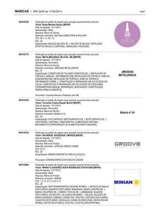 RPI - Marcas 2249 "Vervs Consultoria" 