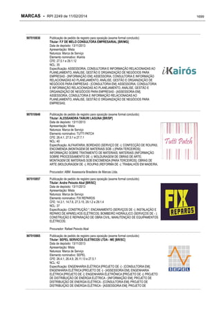 RPI - Marcas 2249 "Vervs Consultoria" 