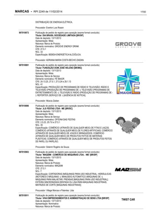 RPI - Marcas 2249 "Vervs Consultoria" 