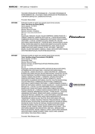 RPI - Marcas 2249 "Vervs Consultoria" 