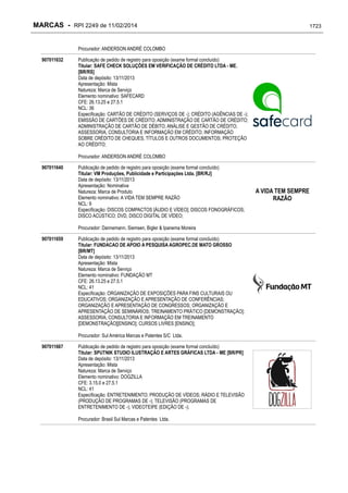 RPI - Marcas 2249 "Vervs Consultoria" 