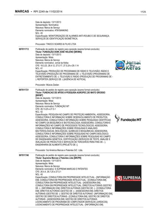 RPI - Marcas 2249 "Vervs Consultoria" 