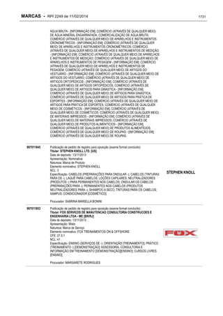 RPI - Marcas 2249 "Vervs Consultoria" 