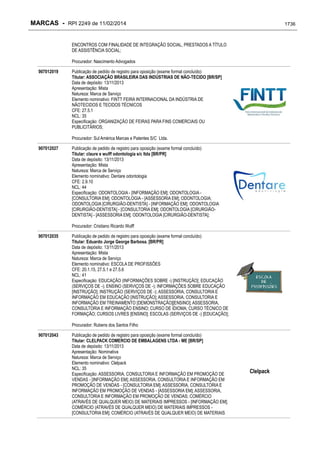 RPI - Marcas 2249 "Vervs Consultoria" 