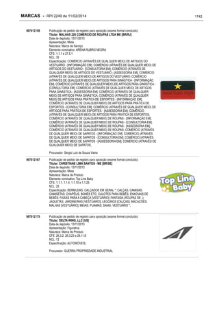 RPI - Marcas 2249 "Vervs Consultoria" 