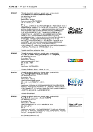 RPI - Marcas 2249 "Vervs Consultoria" 