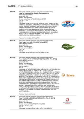 RPI - Marcas 2249 "Vervs Consultoria" 