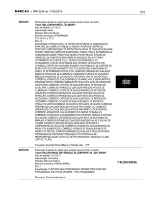 RPI - Marcas 2249 "Vervs Consultoria" 