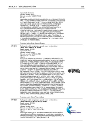 RPI - Marcas 2249 "Vervs Consultoria" 