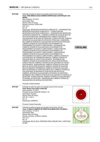 RPI - Marcas 2249 "Vervs Consultoria" 