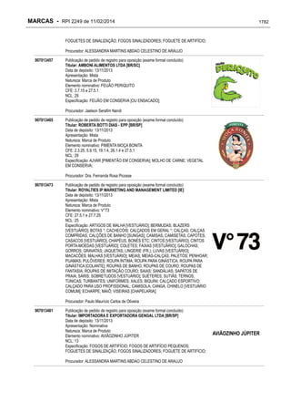 RPI - Marcas 2249 "Vervs Consultoria" 