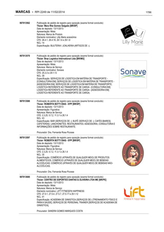 RPI - Marcas 2249 "Vervs Consultoria" 