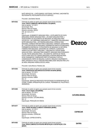 RPI - Marcas 2249 "Vervs Consultoria" 