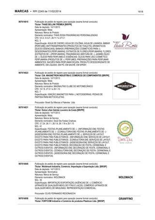 RPI - Marcas 2249 "Vervs Consultoria" 