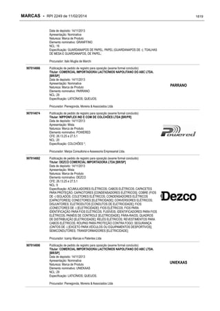 RPI - Marcas 2249 "Vervs Consultoria" 