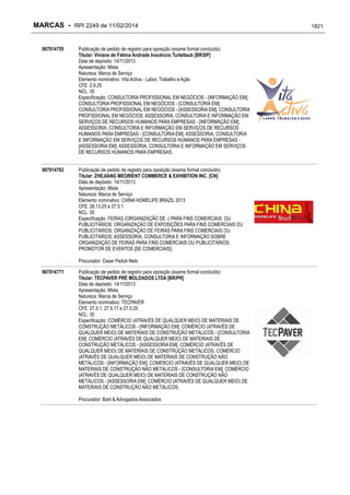 RPI - Marcas 2249 "Vervs Consultoria" 