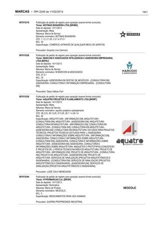 RPI - Marcas 2249 "Vervs Consultoria" 