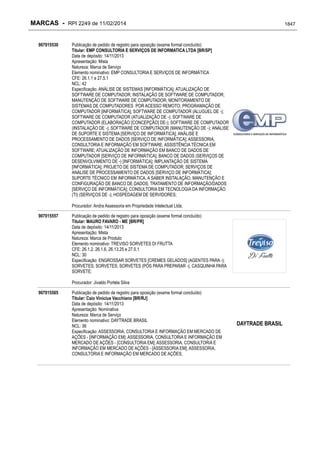 RPI - Marcas 2249 "Vervs Consultoria" 