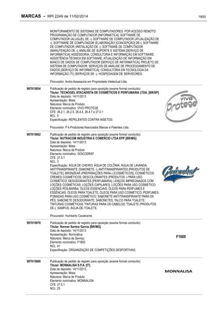 RPI - Marcas 2249 "Vervs Consultoria" 