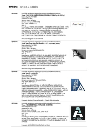 RPI - Marcas 2249 "Vervs Consultoria" 