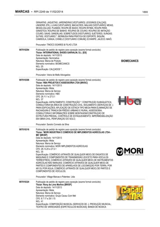 RPI - Marcas 2249 "Vervs Consultoria" 