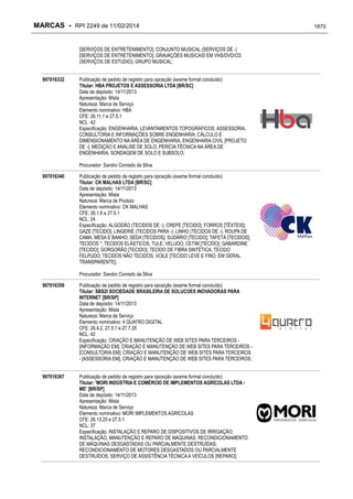 RPI - Marcas 2249 "Vervs Consultoria" 