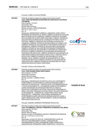 RPI - Marcas 2249 "Vervs Consultoria" 