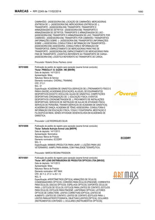 RPI - Marcas 2249 "Vervs Consultoria" 