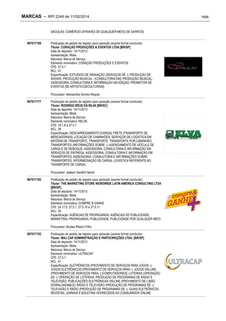 RPI - Marcas 2249 "Vervs Consultoria" 